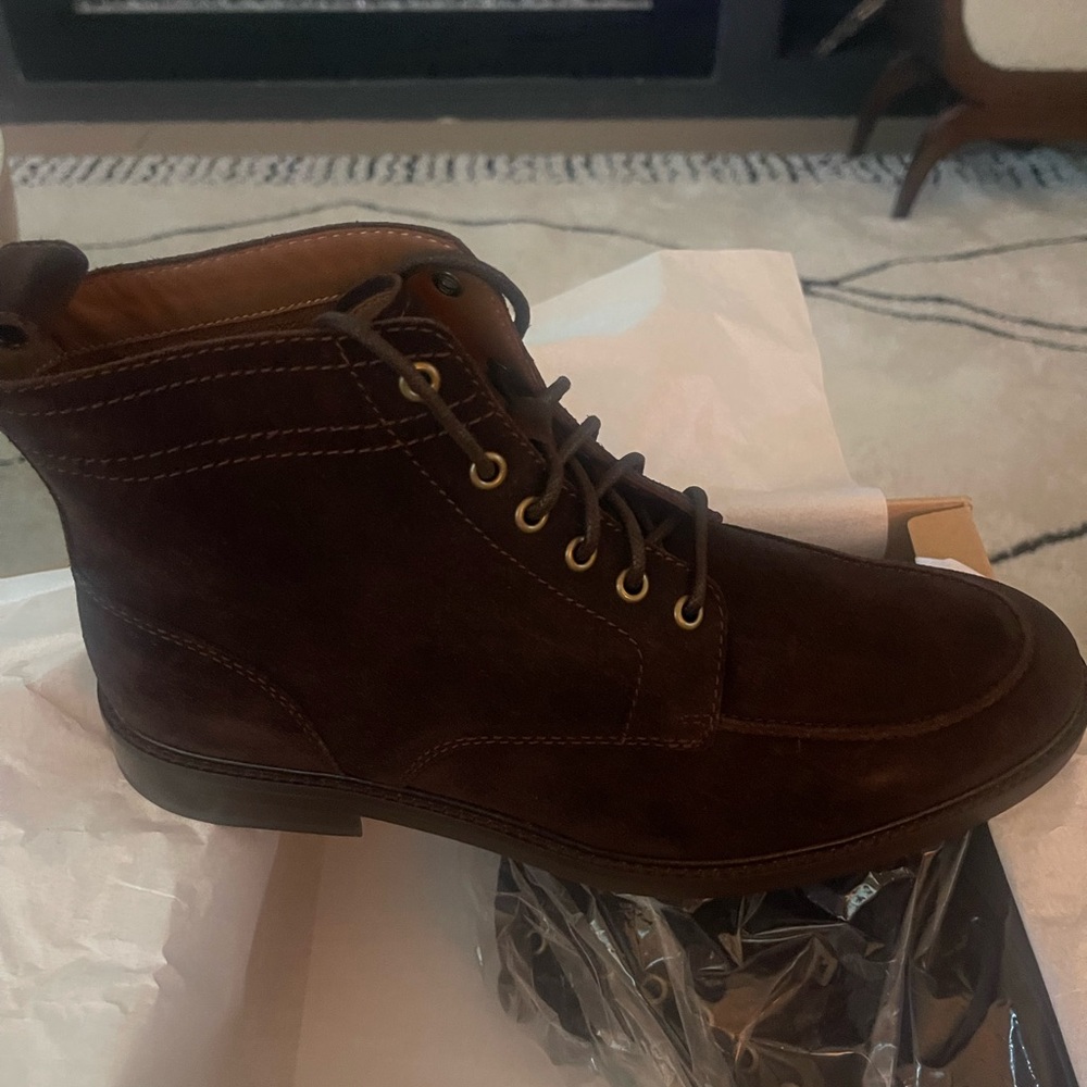 J. Crew Dark Brown Men's Suede lace up Boots